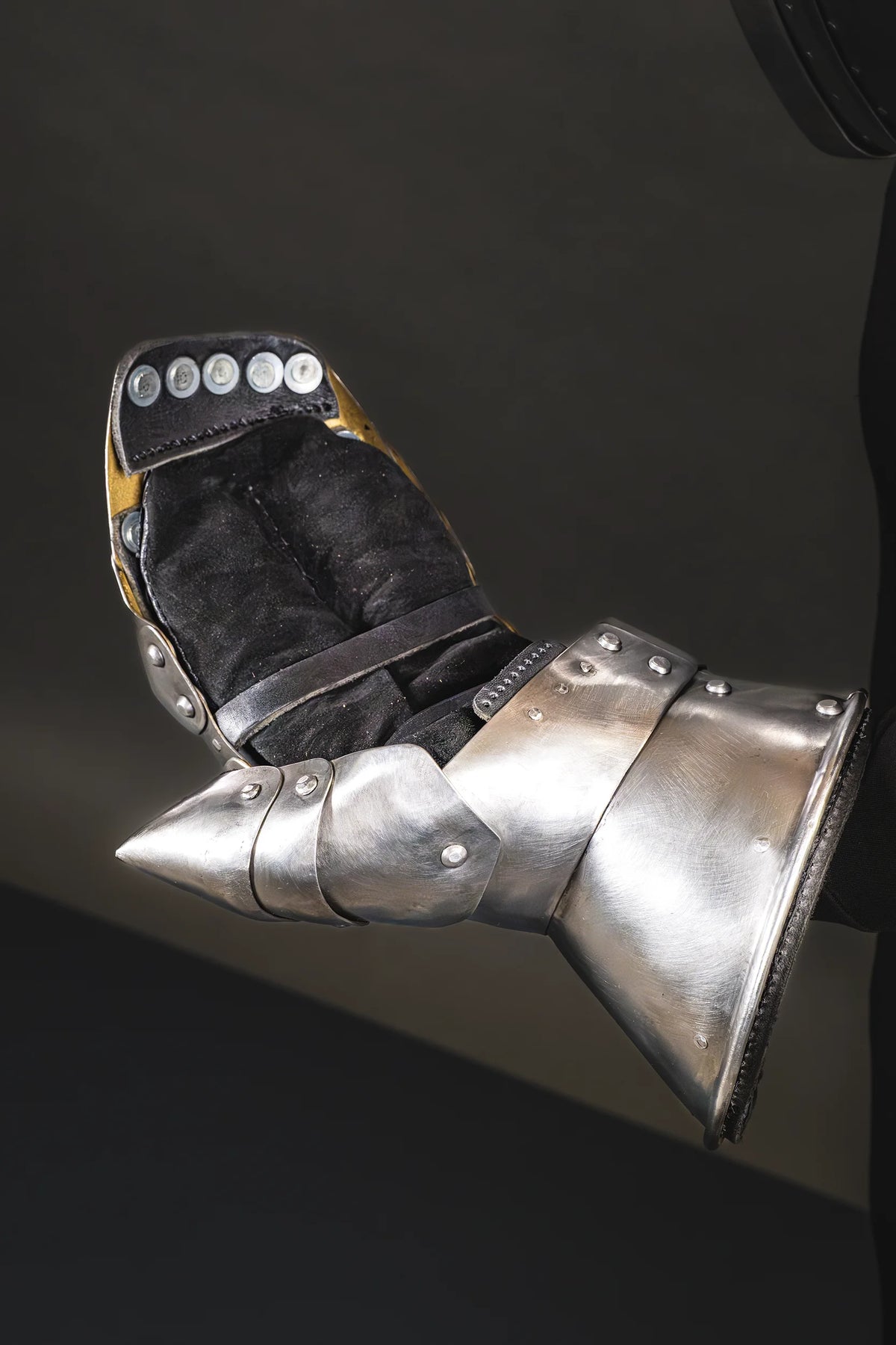 Gauntlet — palm and articulation detail