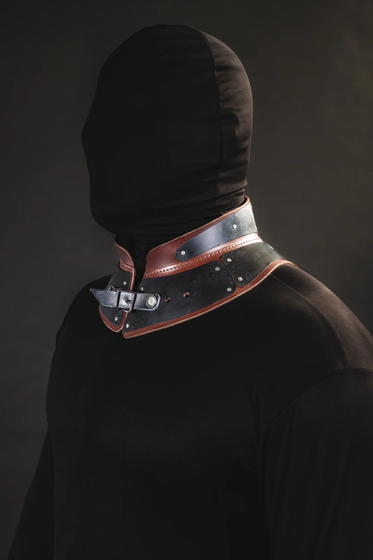 Gorget — angled view